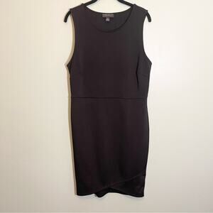 Forever 21+ Womens Stretch Bodycon Round Neck Sleeveless Stretch Dress Black 2X